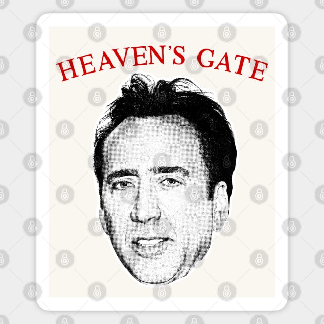 Nic Cage / Heaven's Gate Meme Parody Design Magnet by DankFutura